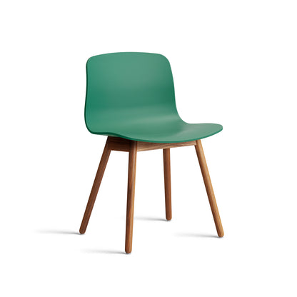 About A Chair AAC 12 - Teal Green 2.0 Shell / Lacquered Walnut Base
