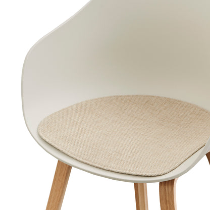 About A Chair (AAC) Seat Pads by HAY - Melange Cream Shell / Tadao 200 Seat Pad