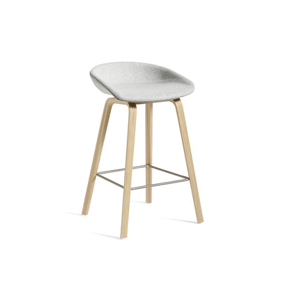 About A Stool AAS 33 by HAY - Divina Melange 120 / Lacquered Oak Base