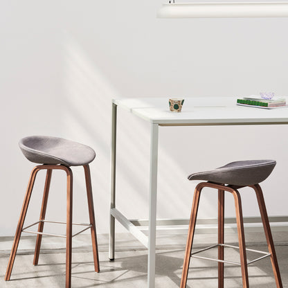 About A Stool AAS 33 by HAY - Lacquered Walnut / Ruskin 12