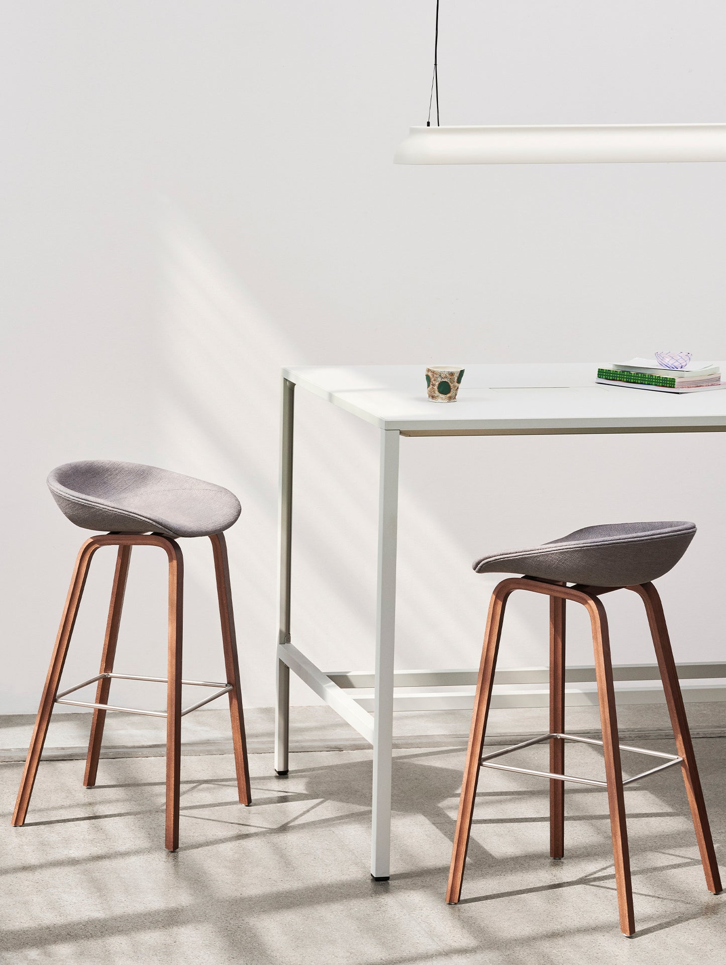 About A Stool AAS 33 by HAY - Lacquered Walnut / Ruskin 12