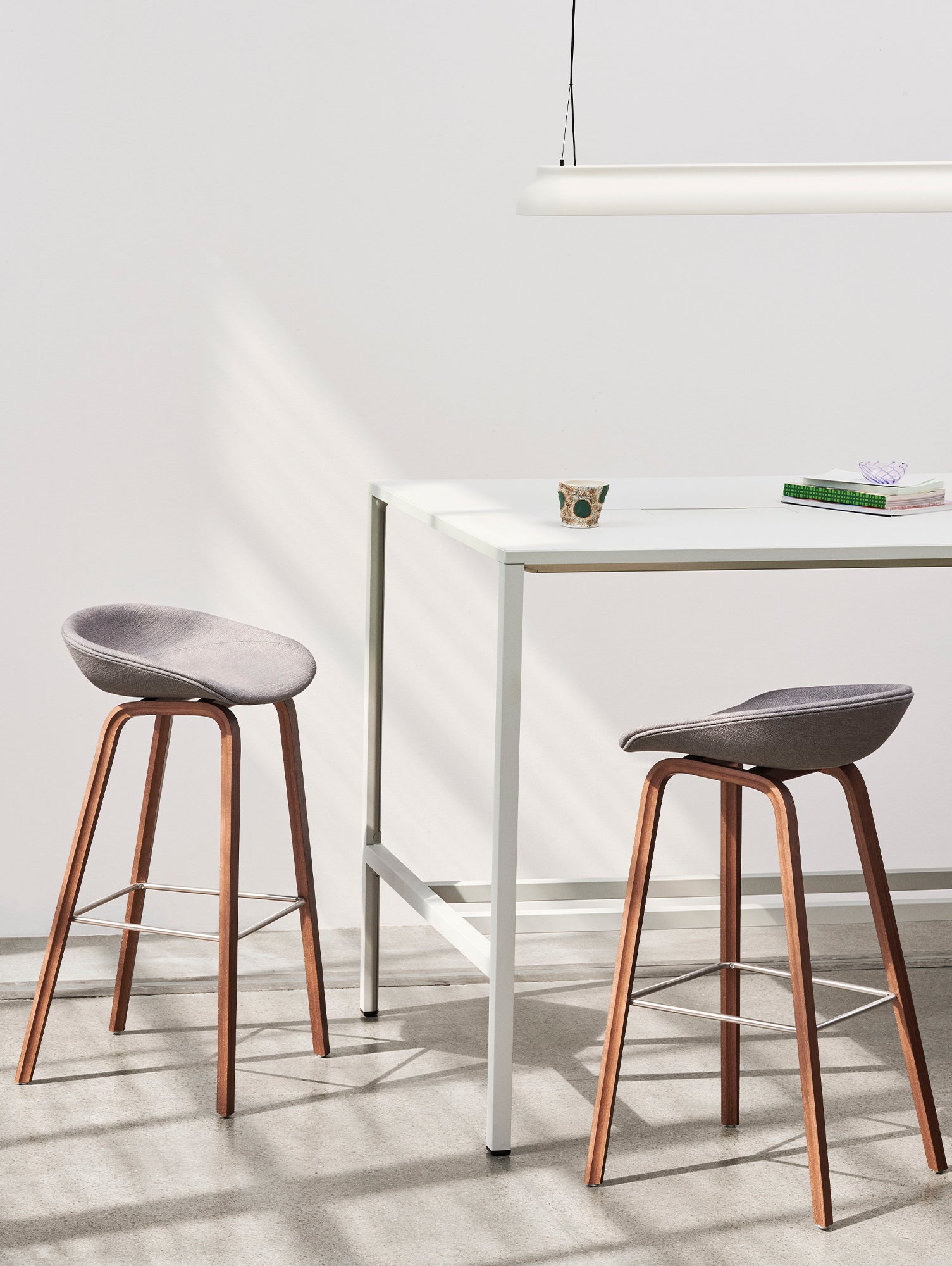 About A Stool AAS 33 by HAY - Lacquered Walnut / Ruskin 12