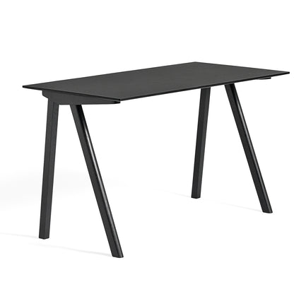 Copenhague Desk CPH90 by HAY -Black Lacquered Oak  / Black Linoleum