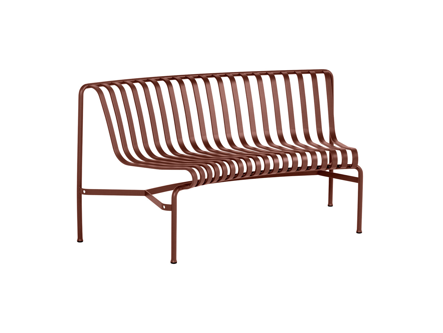 Palissade Park Dining Bench Add Ons by HAY - Inward Facing / Iron Red