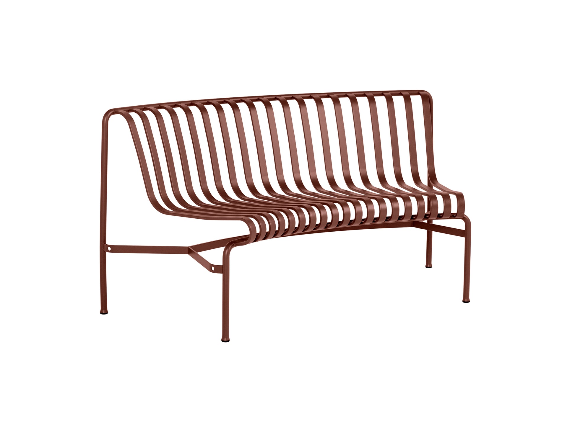 Palissade Park Dining Bench Add Ons by HAY - Inward Facing / Iron Red