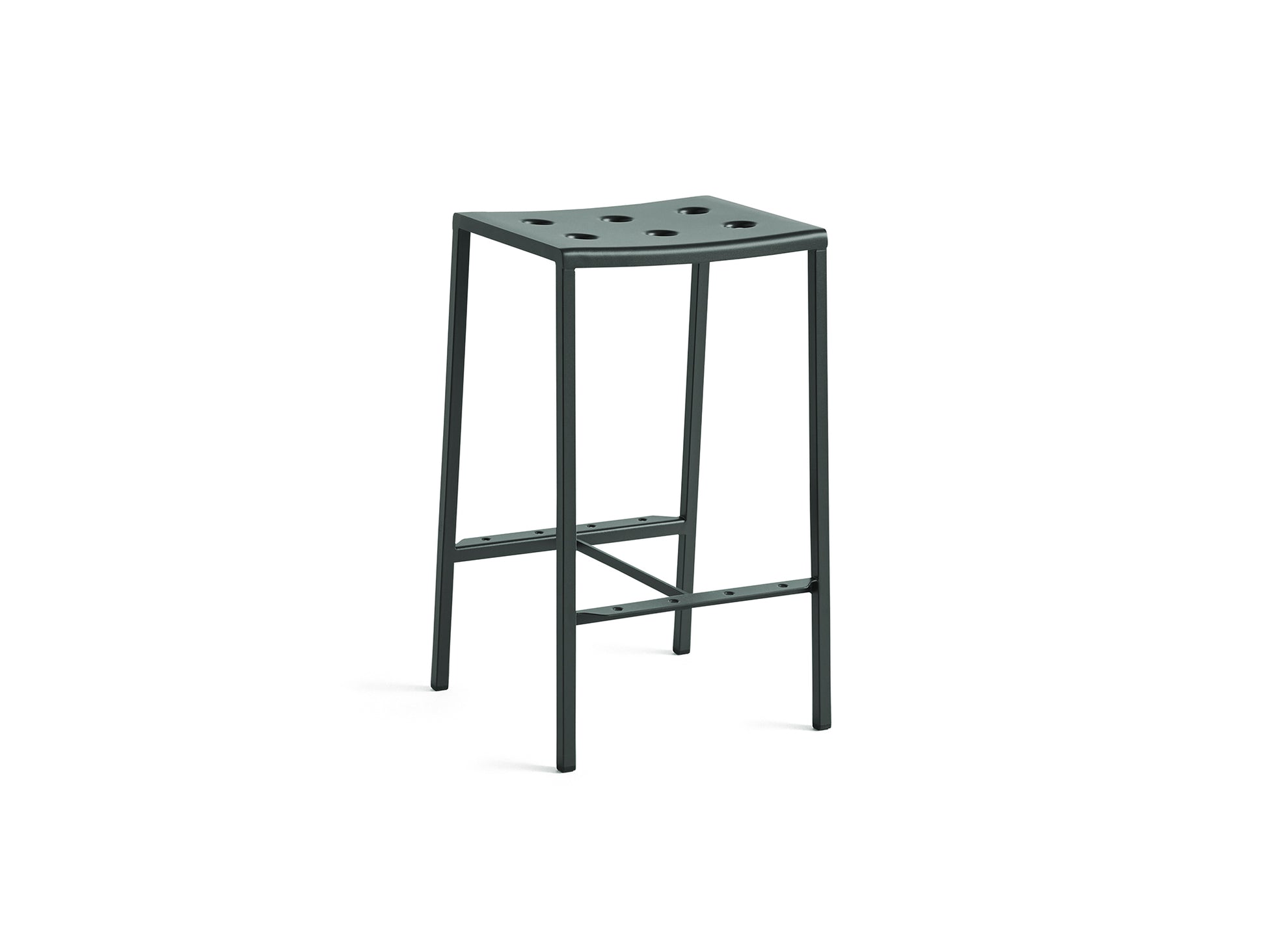 Balcony Outdoor Bar Stool Low by HAY - Dark Forest