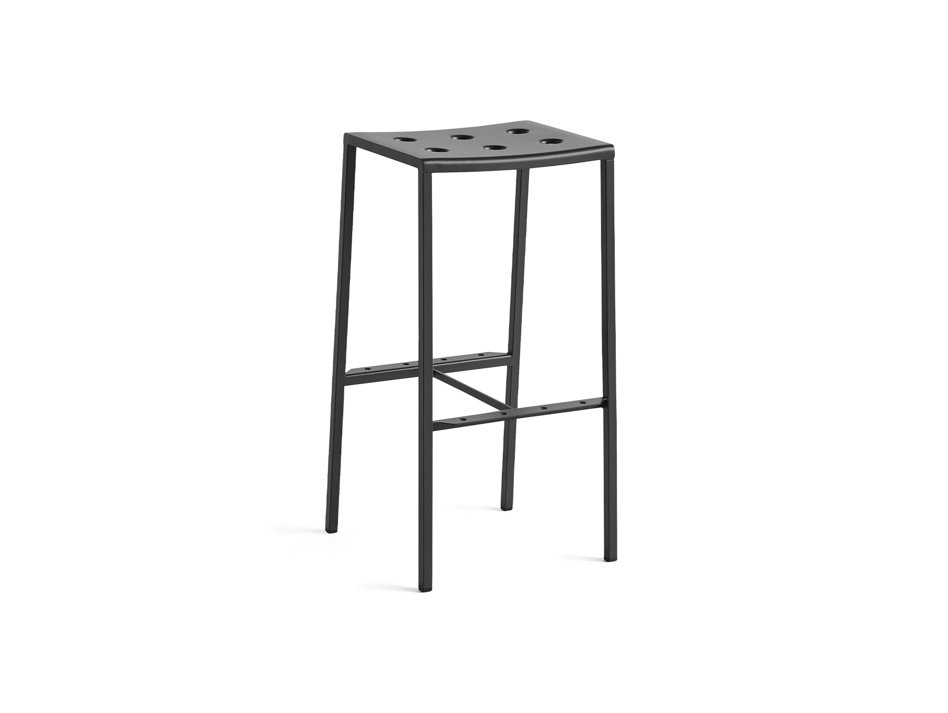 Balcony Outdoor Bar Stool High by HAY - Anthracite 
