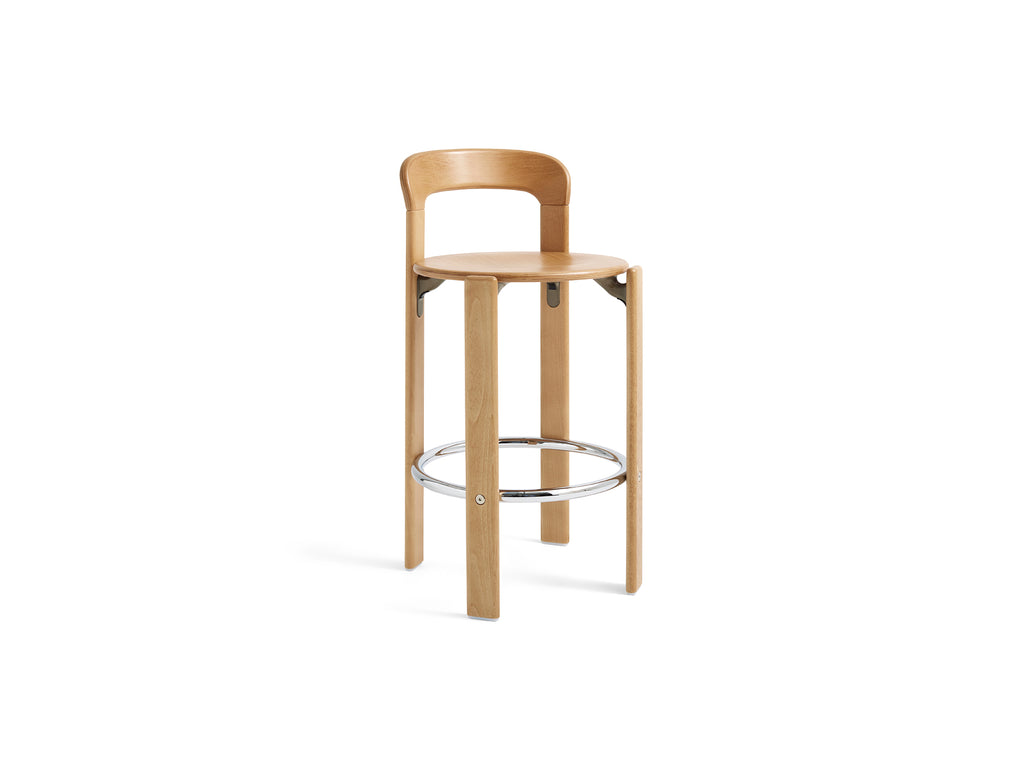 Rey Bar Stool Low by HAY - Golden