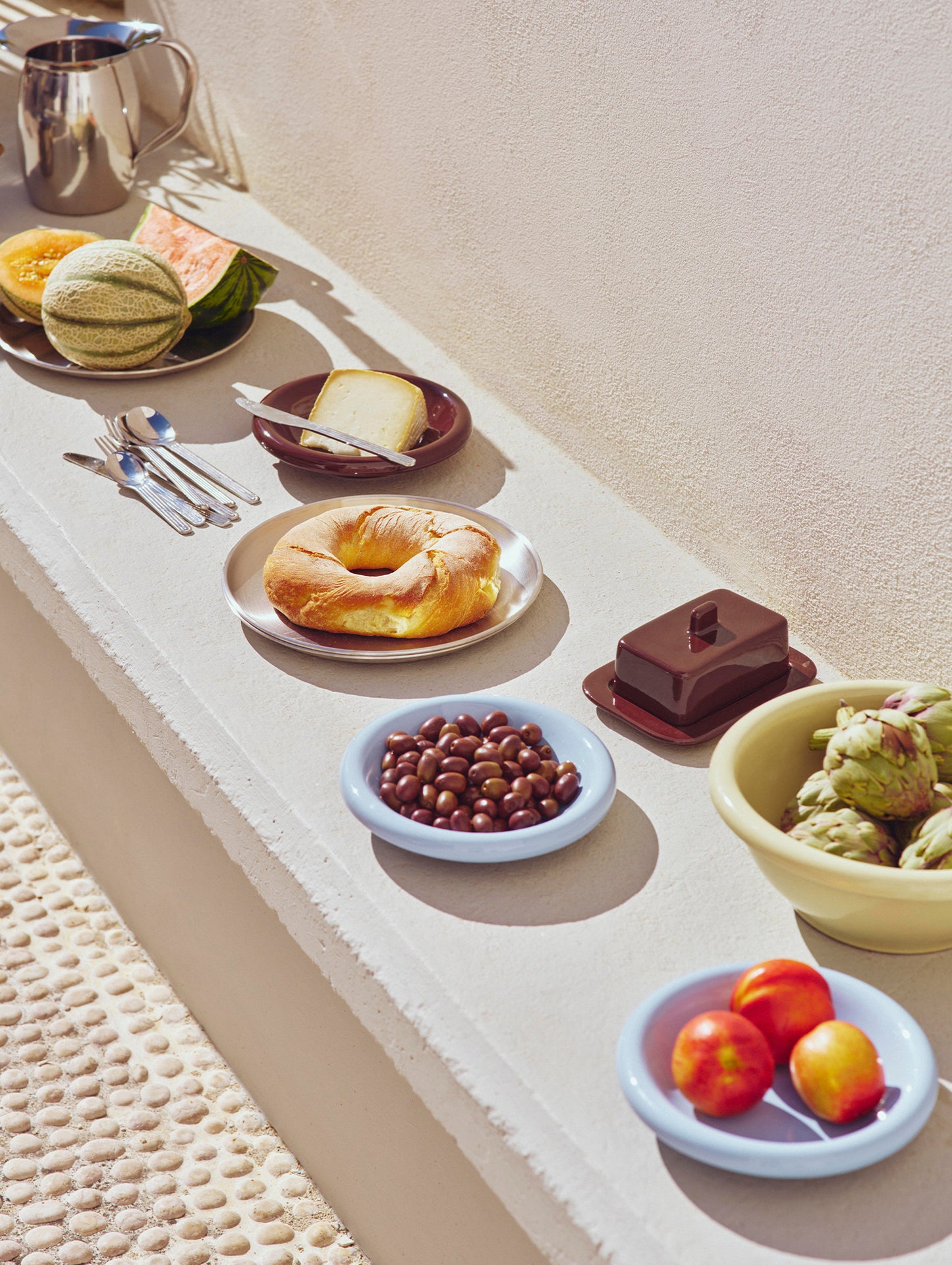 Barro Butter Dish by HAY - Burgundy