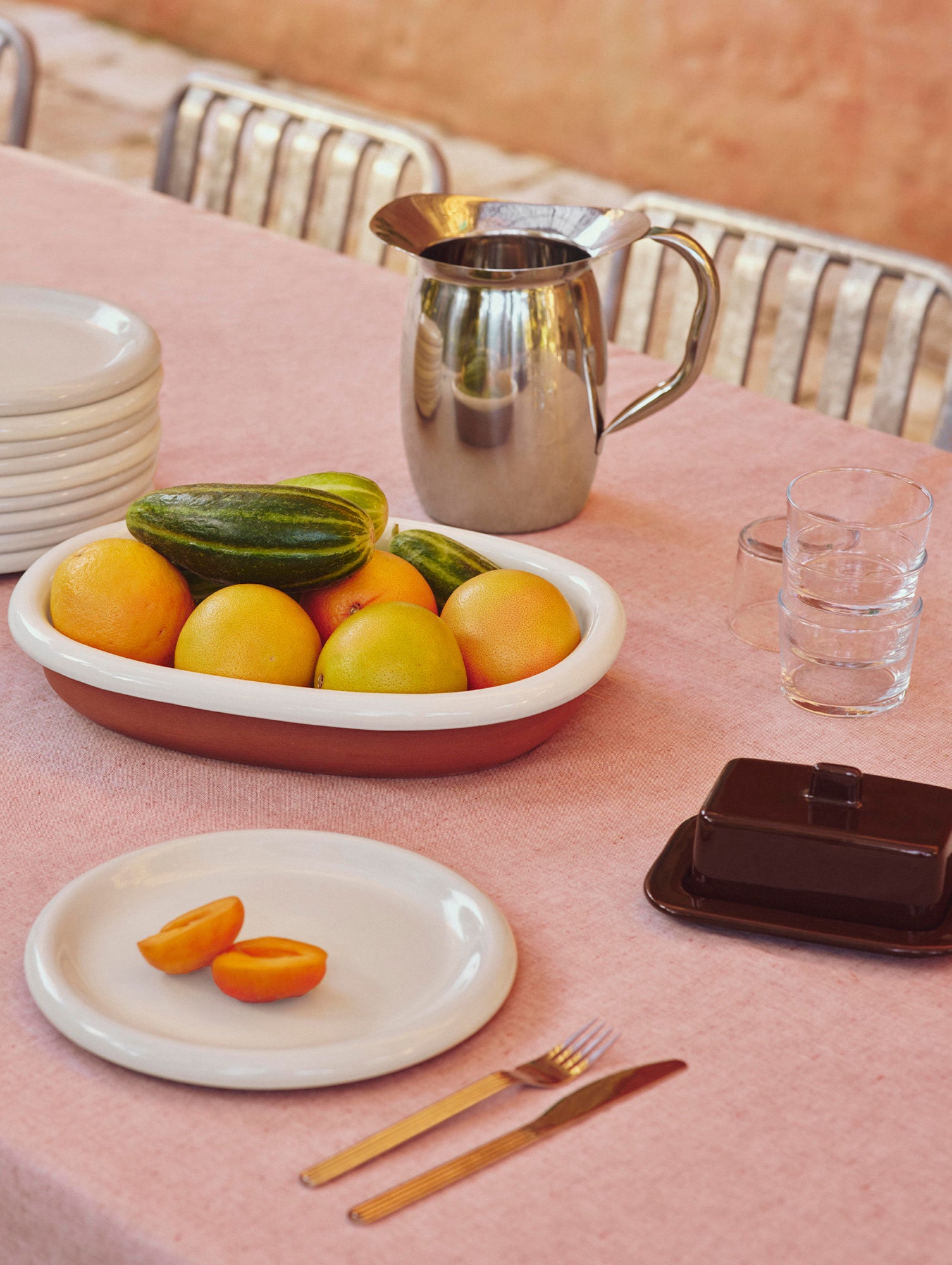 Barro Oval Dish by HAY - Off White