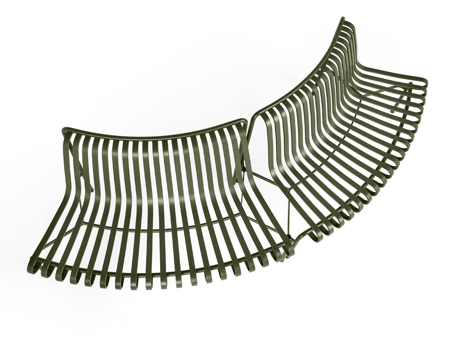 Palissade Park Dining Bench - Out-Out Starter Set by HAY - Olive