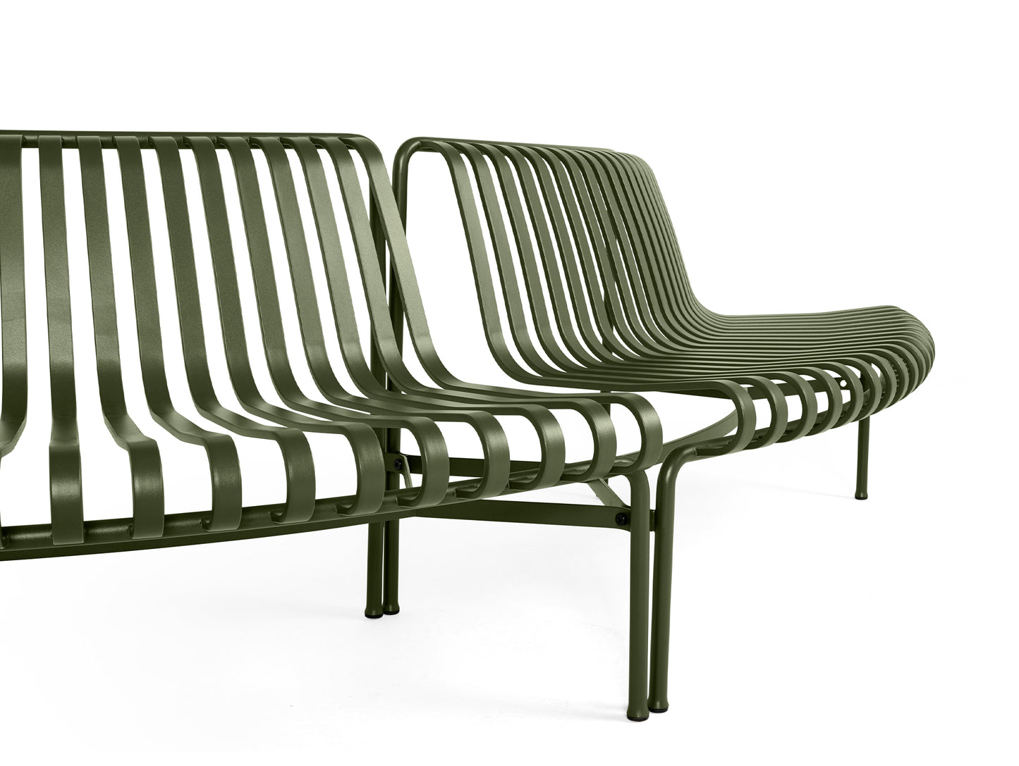 Palissade Park Dining Bench - Out-Out Starter Set by HAY - Olive