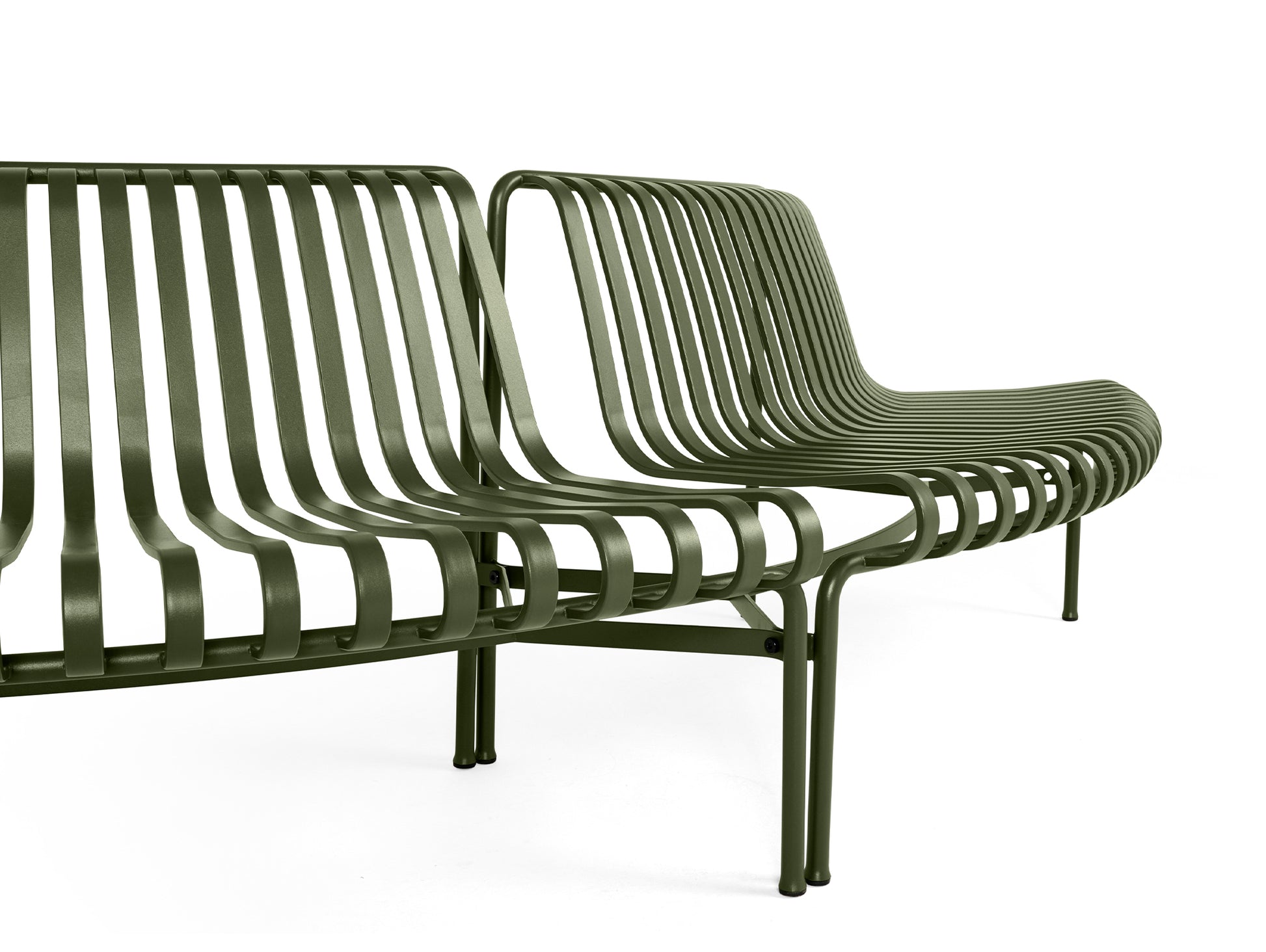 Palissade Park Dining Bench - Out-Out Starter Set by HAY - Olive