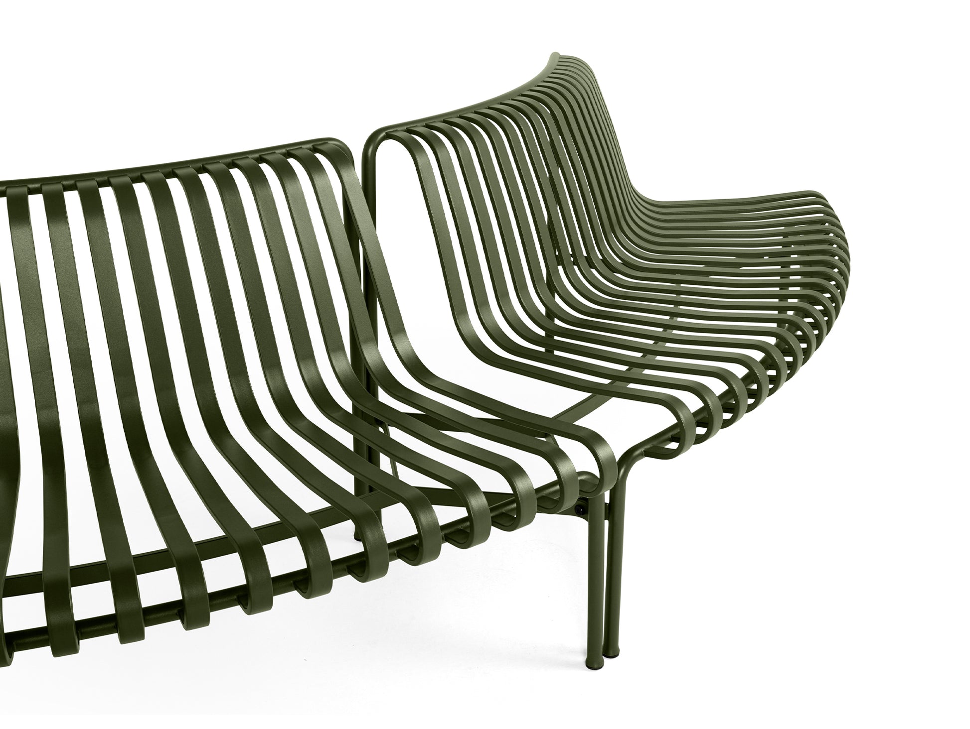 Palissade Park Dining Bench - Out-Out Starter Set by HAY - Olive