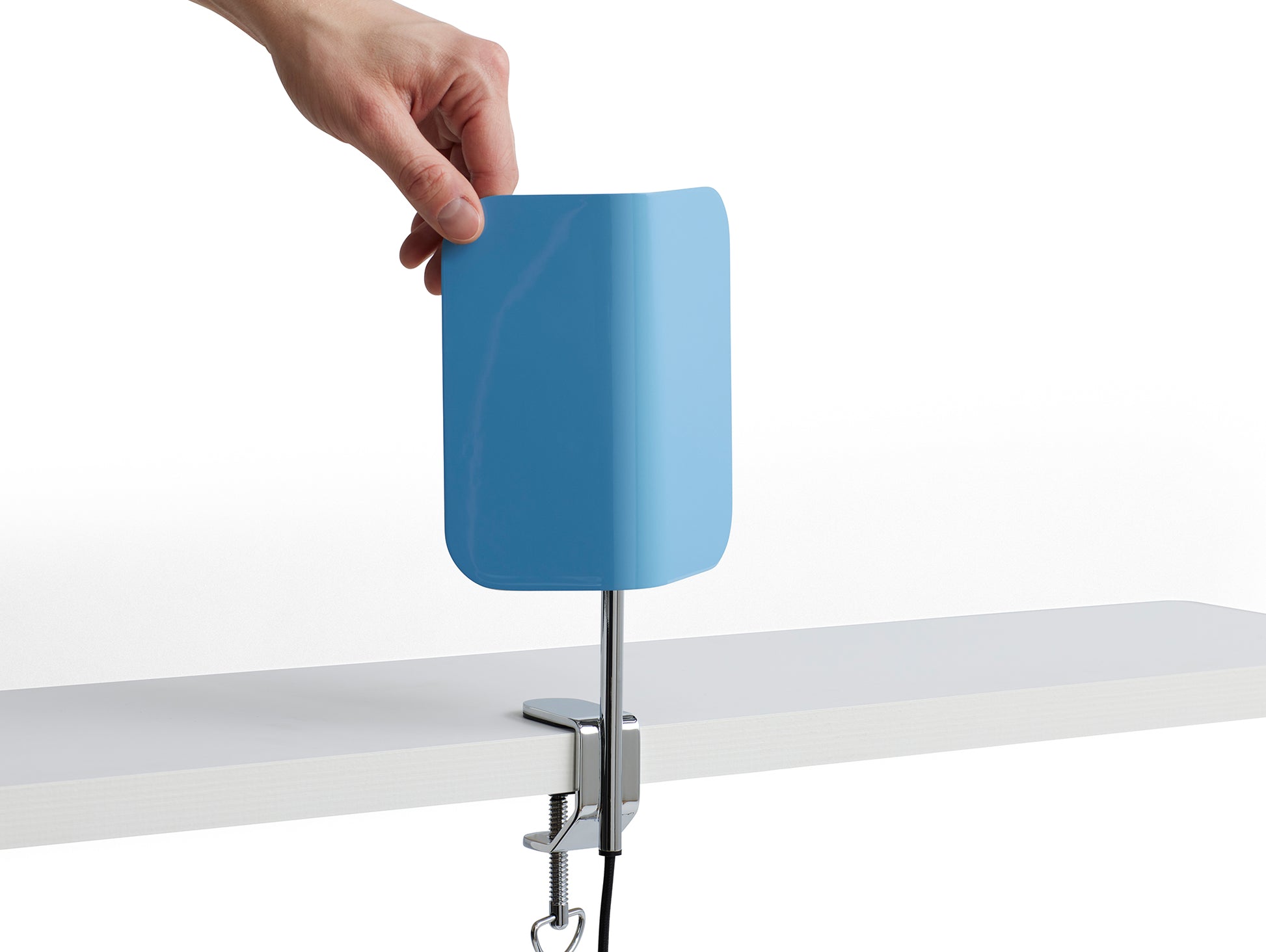 Apex Clip Lamp by HAY - Pastel Blue