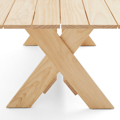 Crate Dining Table by HAY - Length: 180 cm / Lacquered Pinewood