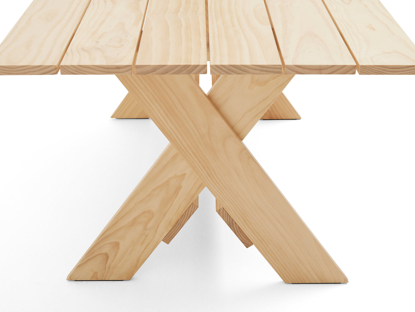 Crate Dining Table by HAY - Length: 180 cm / Lacquered Pinewood