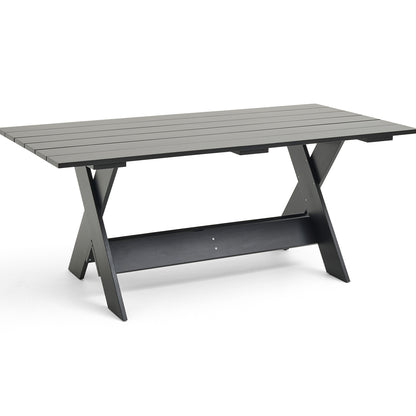 Crate Dining Table by HAY - Length: 180 cm / Black Lacquered Pinewood
