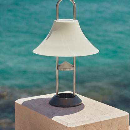Mousqueton Portable Lamp by HAY - Oyster White