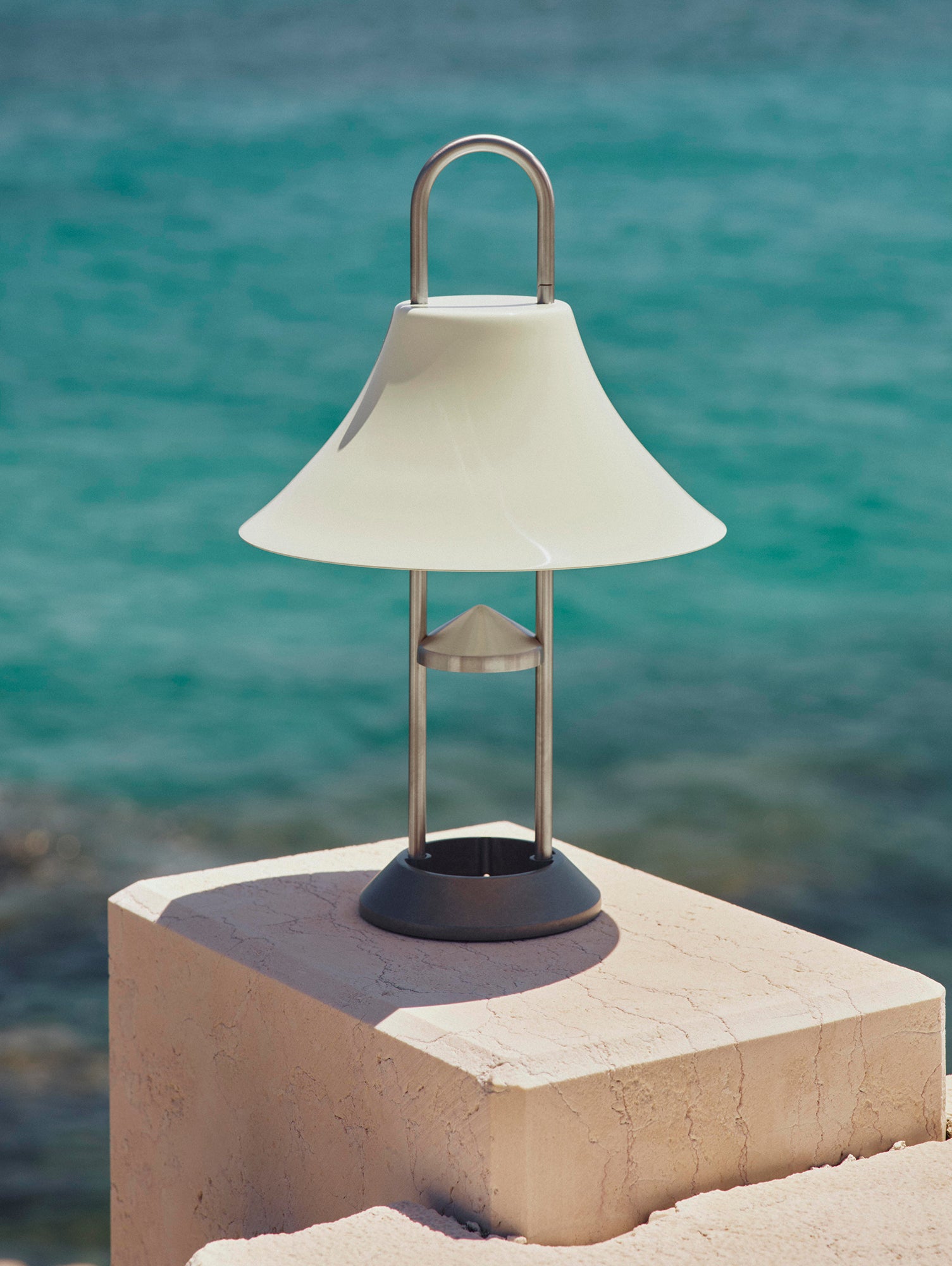 Mousqueton Portable Lamp by HAY - Oyster White