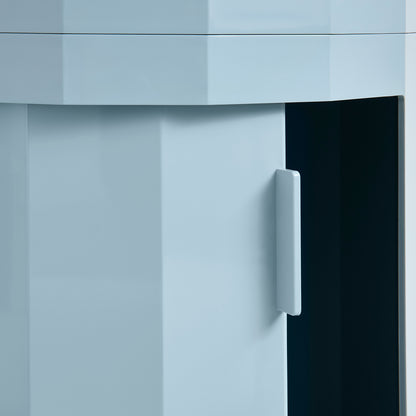 Facet Cabinet High by HAY - Misty Blue