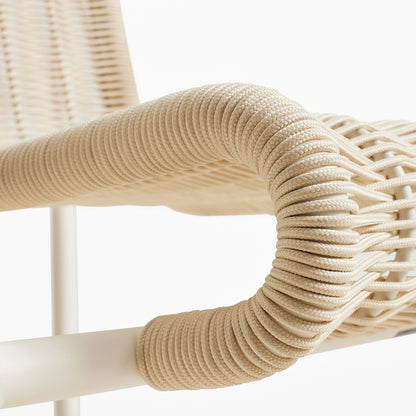 HAY Palissade Cord Lounge Chair Low - Cream White
