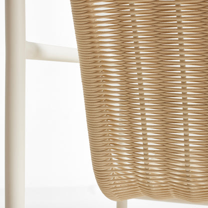 HAY Palissade Cord Lounge Chair Low - Cream White