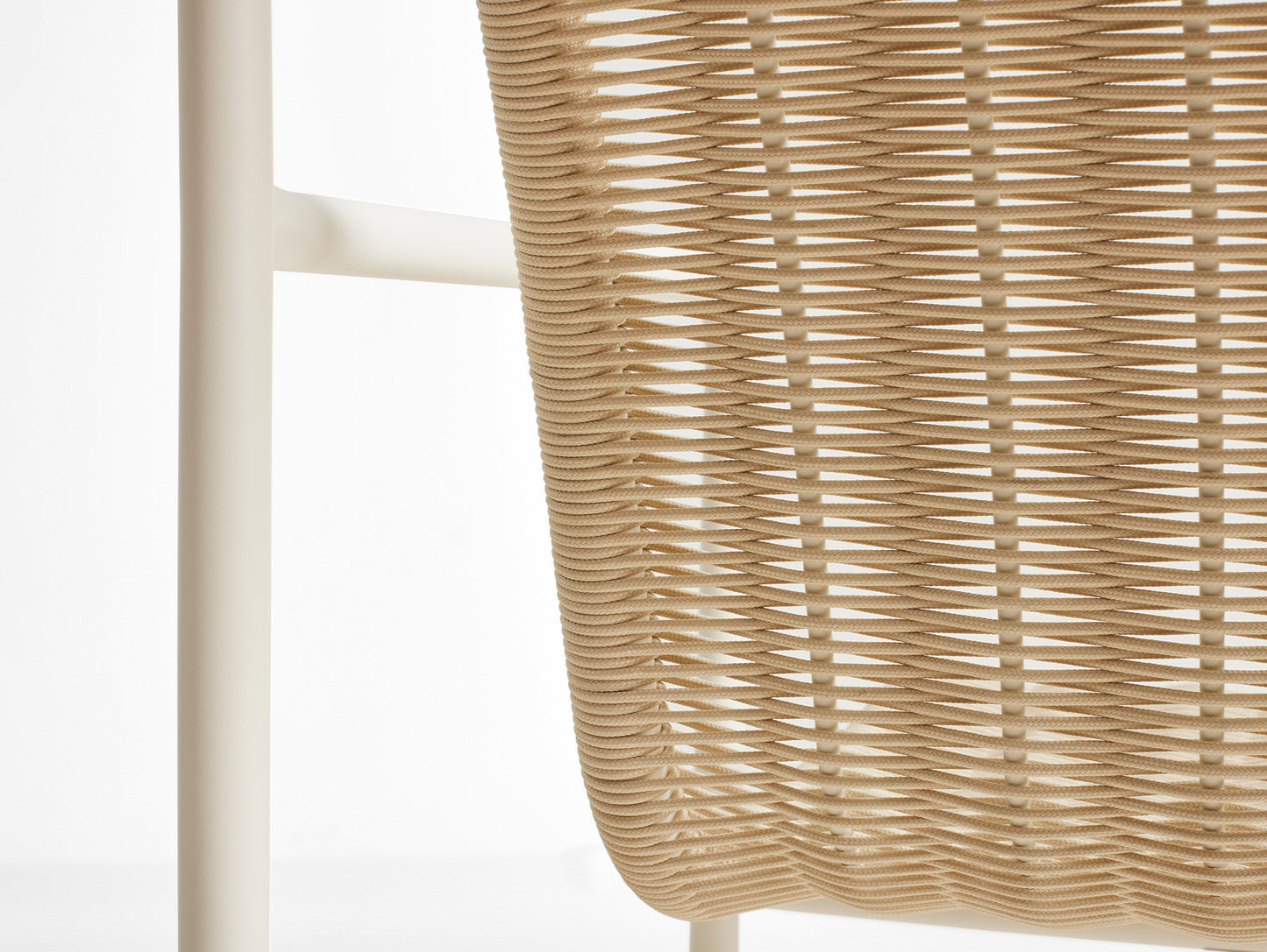 HAY Palissade Cord Lounge Chair Low - Cream White