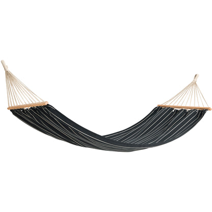 Outdoor Market Hammock by HAY - Black with Beige Stripe