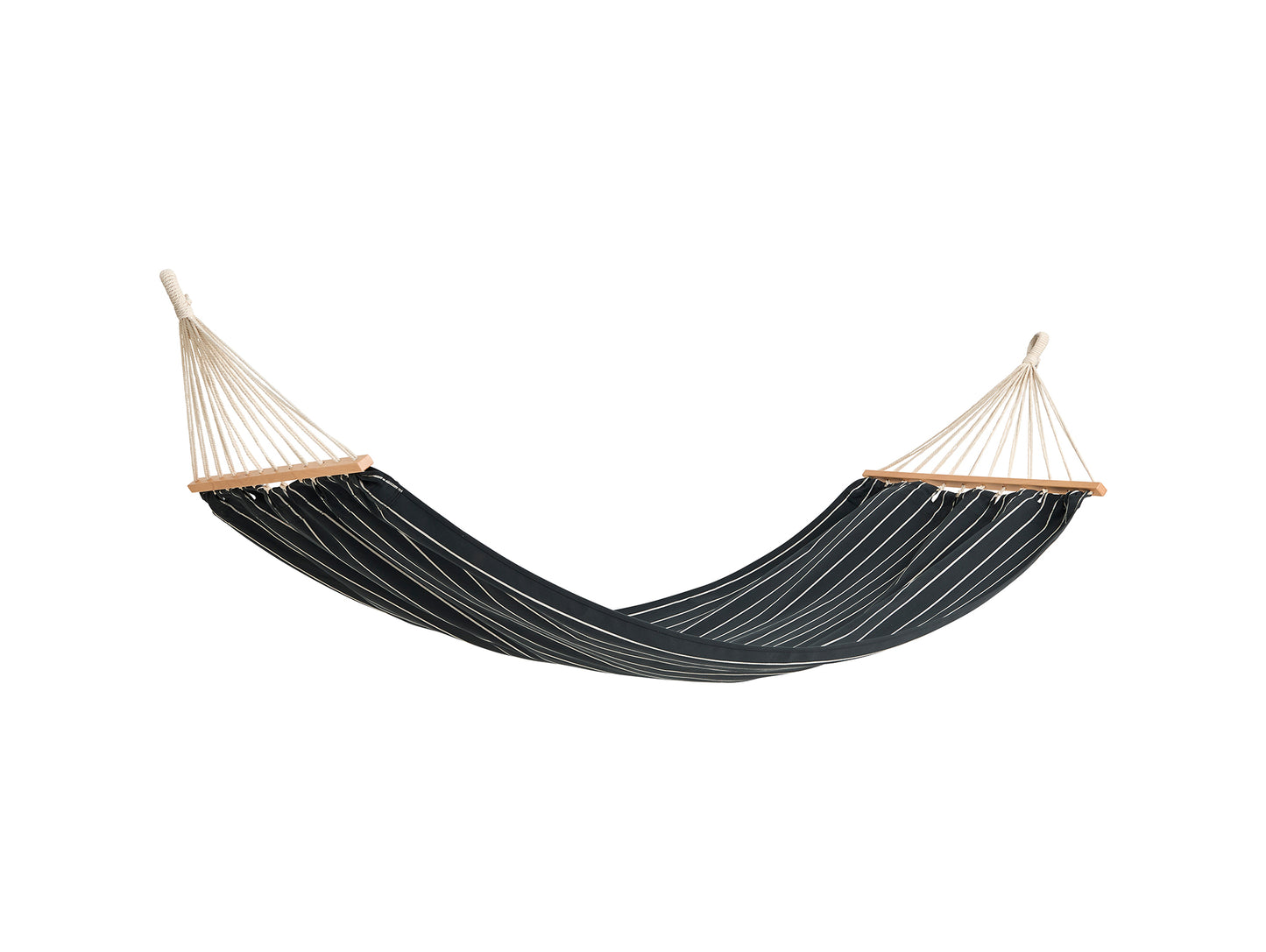 Outdoor Market Hammock by HAY - Black with Beige Stripe