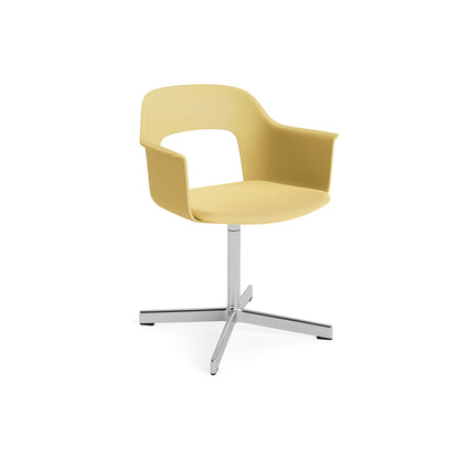 Layout Armchair 233 - Swivel Base by HAY - Polished Aluminium Base / Biscotti / Relate 431