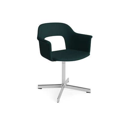 Layout Armchair 234 - Swivel Base by HAY - Polished Aluminium Base / Autumn 0971
