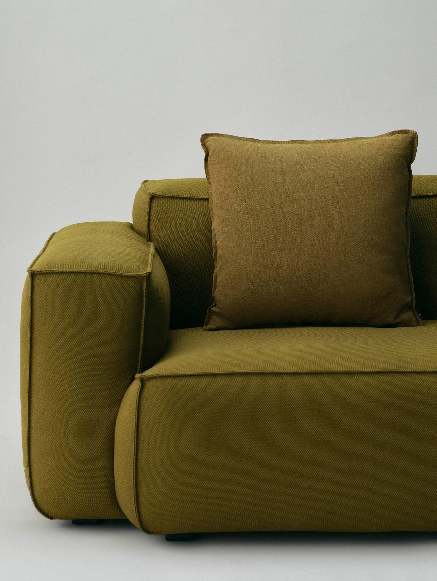 Mags Soft 3 Seater Sofa (Low Armrest) with Removable Cover by HAY - Steelcut 985