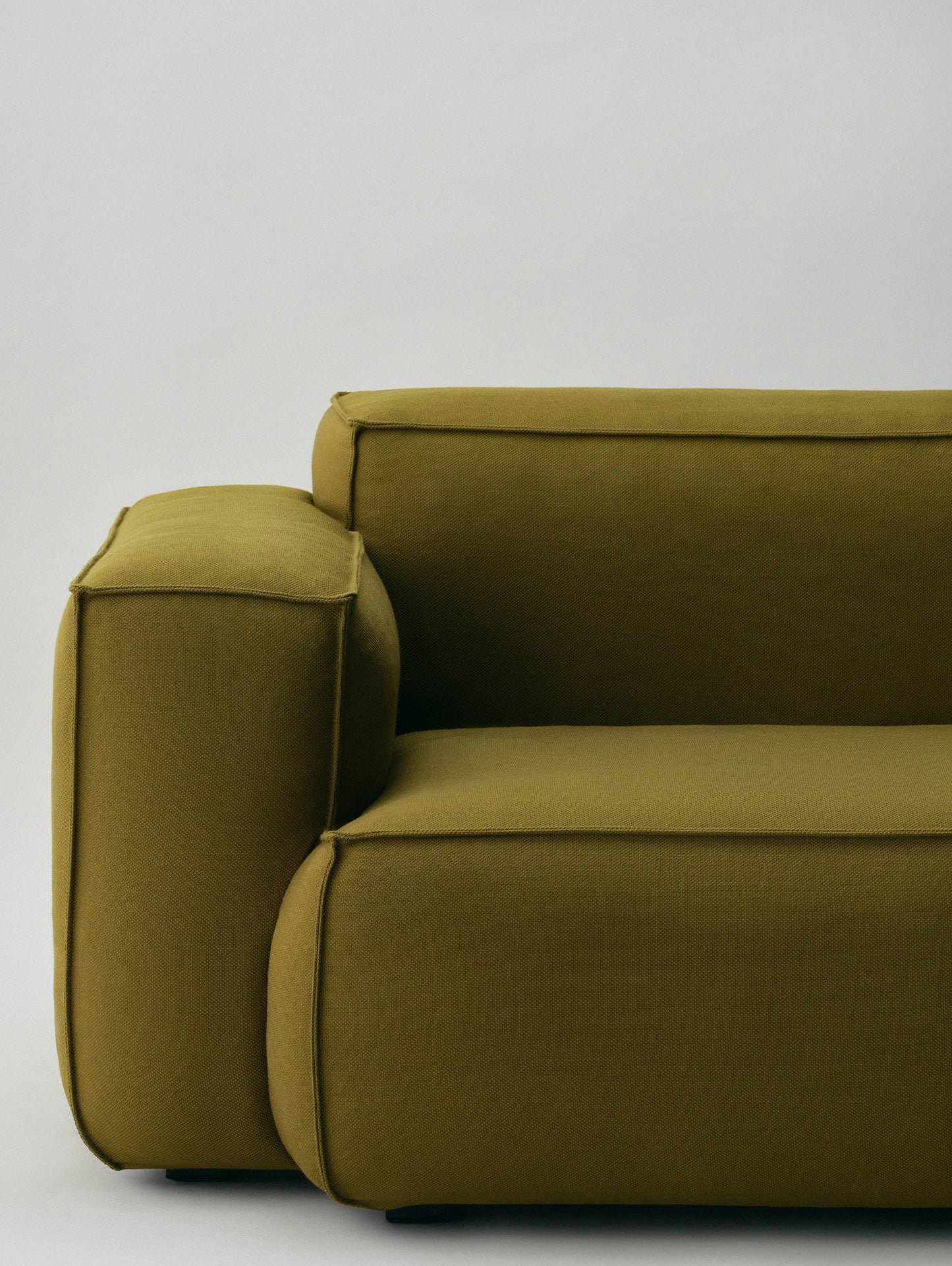 Mags Soft 3 Seater Sofa (Low Armrest) with Removable Cover by HAY - Steelcut 985