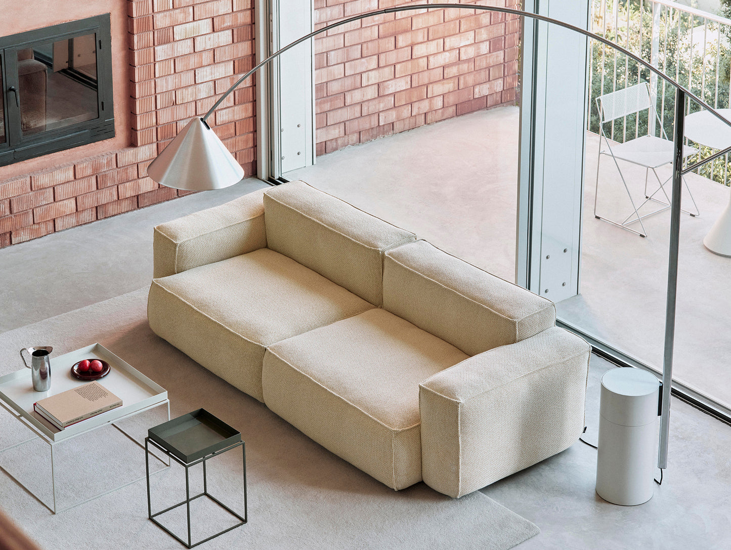 Mags Soft 2.5 Seater Sofa (Low Armrest) with Removable Cover by HAY - Combination 1 /  Tartaglia 857