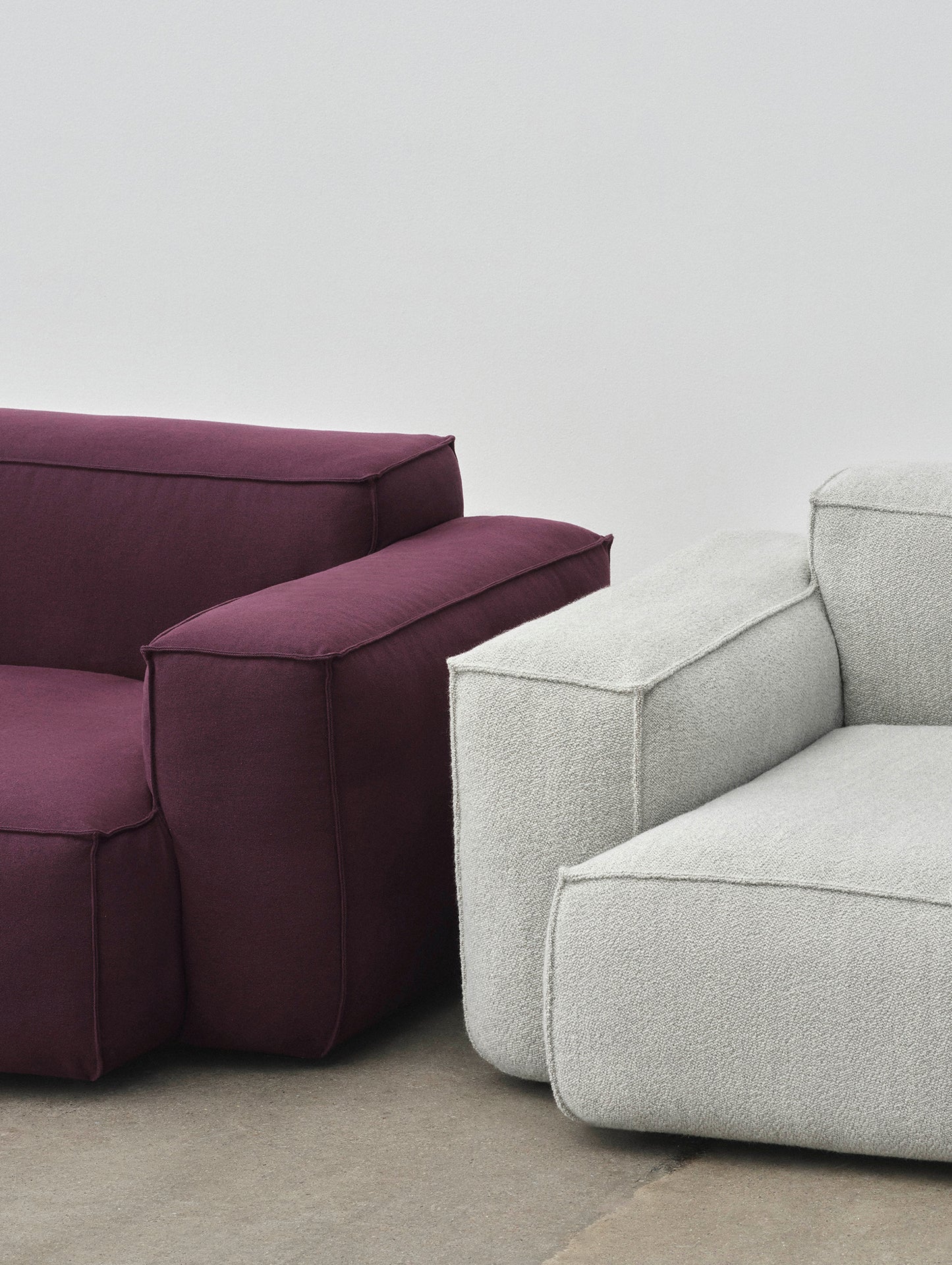 Mags Soft 3 Seater Sofa (Low Armrest) with Removable Cover by HAY 