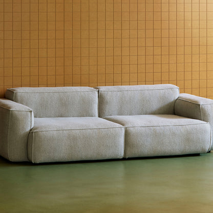 Mags Soft Sofa (Low Armrest) with Removable Cover - Individual Modules by HAY -  Turf light grey
