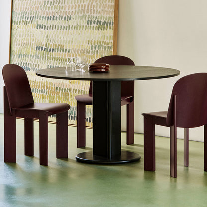 Chisel 65 Chair by HAY - Dark Bordeaux Lacquered Oak