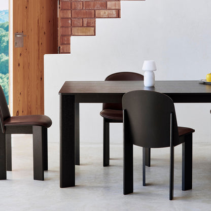 Chisel 30 Table Rectangular by HAY -   Black Lacquered Oak Veneer
