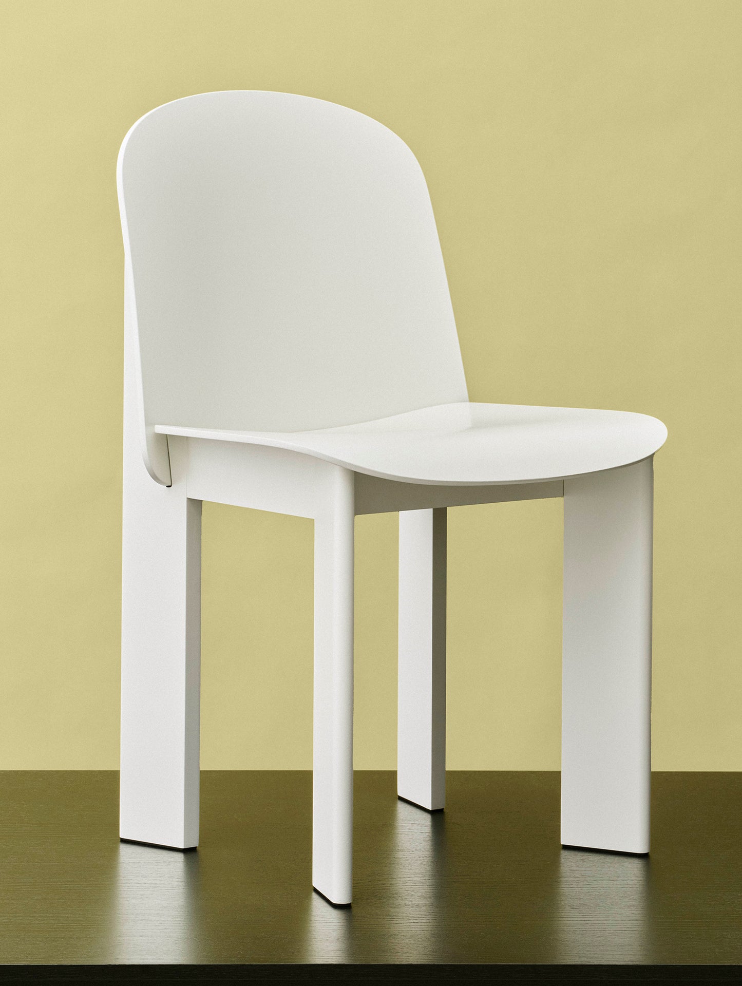 Chisel 65 Chair by HAY - Cream White Lacquered Oak