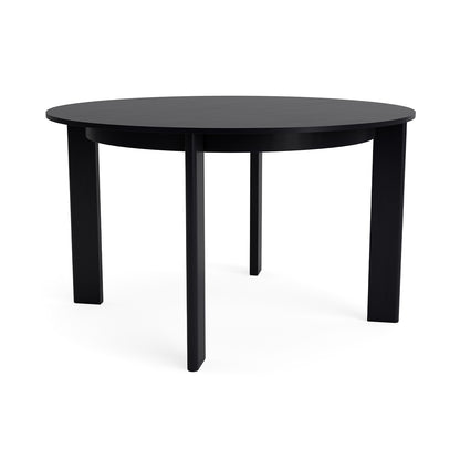 Chisel 25 Table Round by HAY - D127cm  /  Black Lacquered Oak Veneer