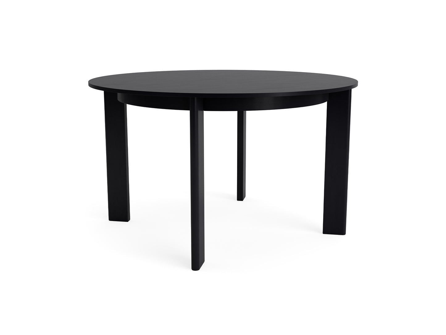 Chisel 25 Table Round by HAY - D127cm  /  Black Lacquered Oak Veneer