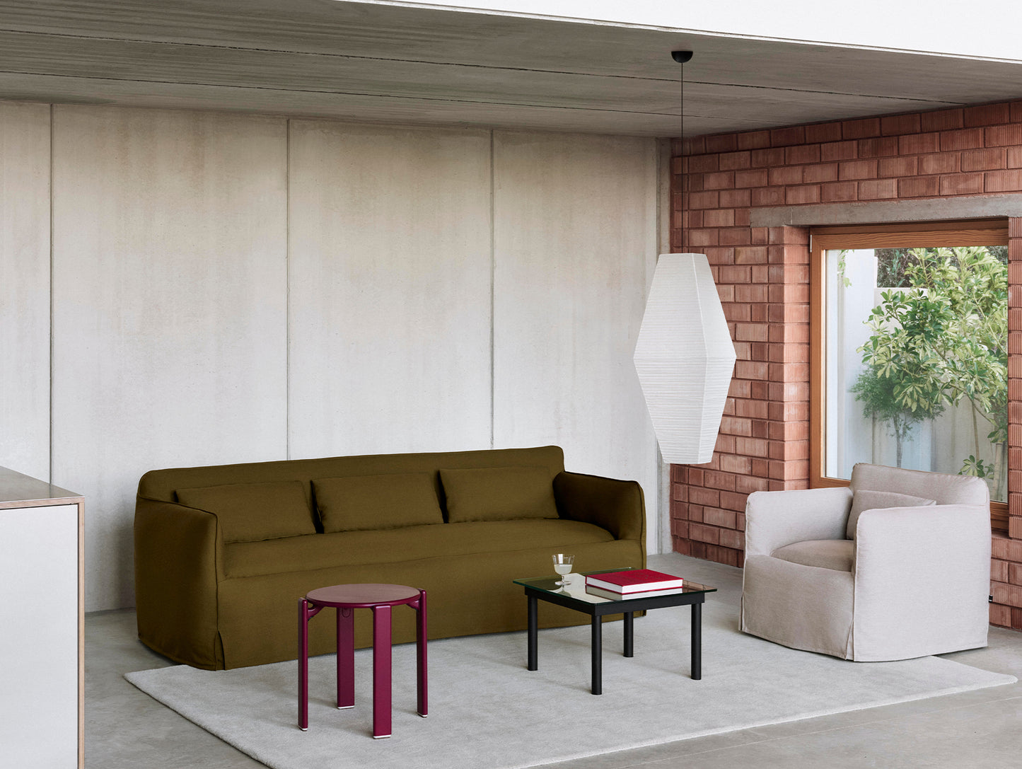 Mimi 3-Seater Sofa by HAY - Steelcut 985