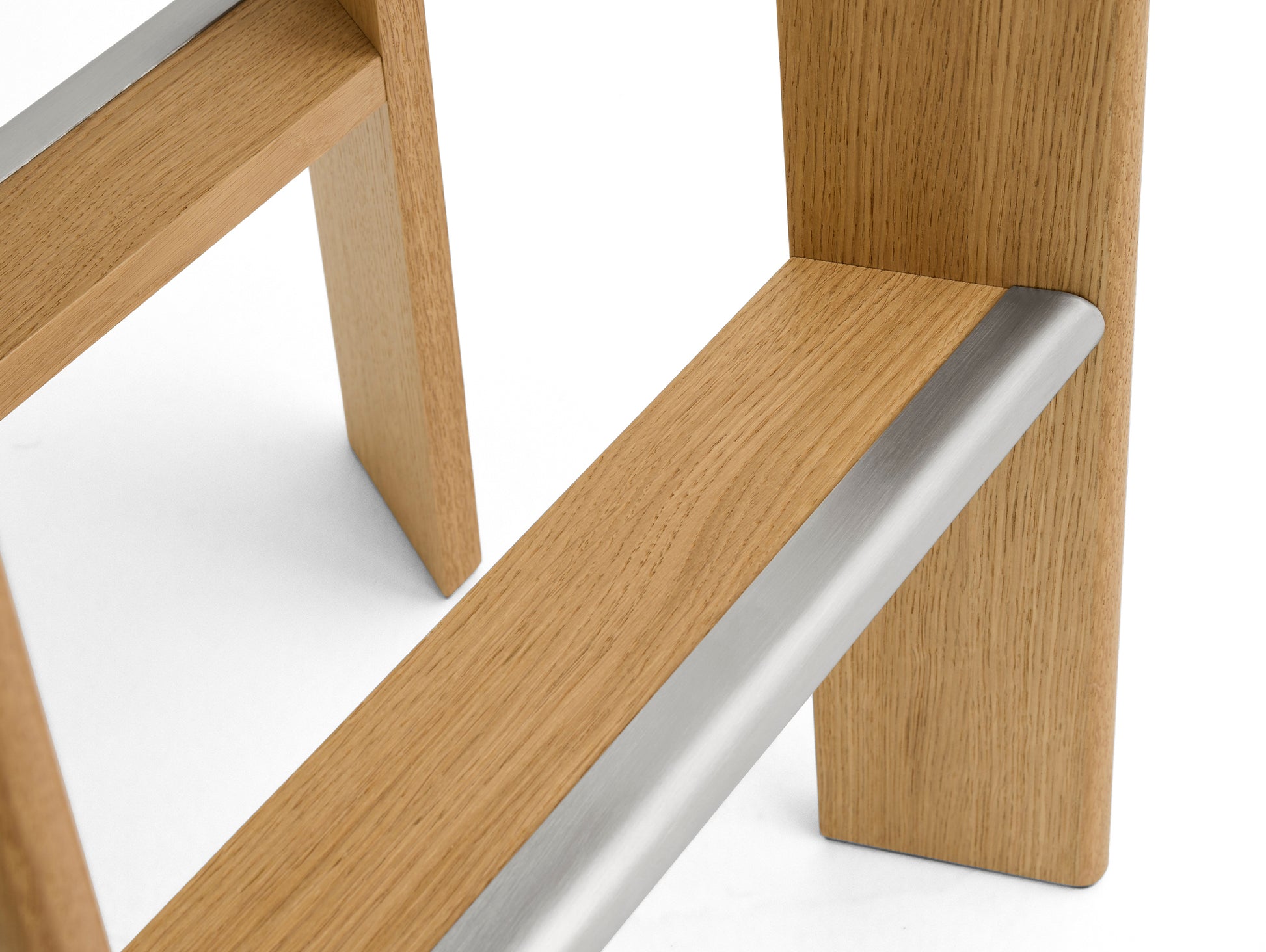 Chisel 30 Bar Stool by HAY - Lacquered Oak, With footrest protector