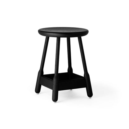 Albert Low Stool / Black Painted Oak / Ex-Display