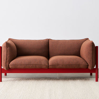 HAY Arbour Sofa / 2-Seater / Loft 500 / Wine Red Beech Frame