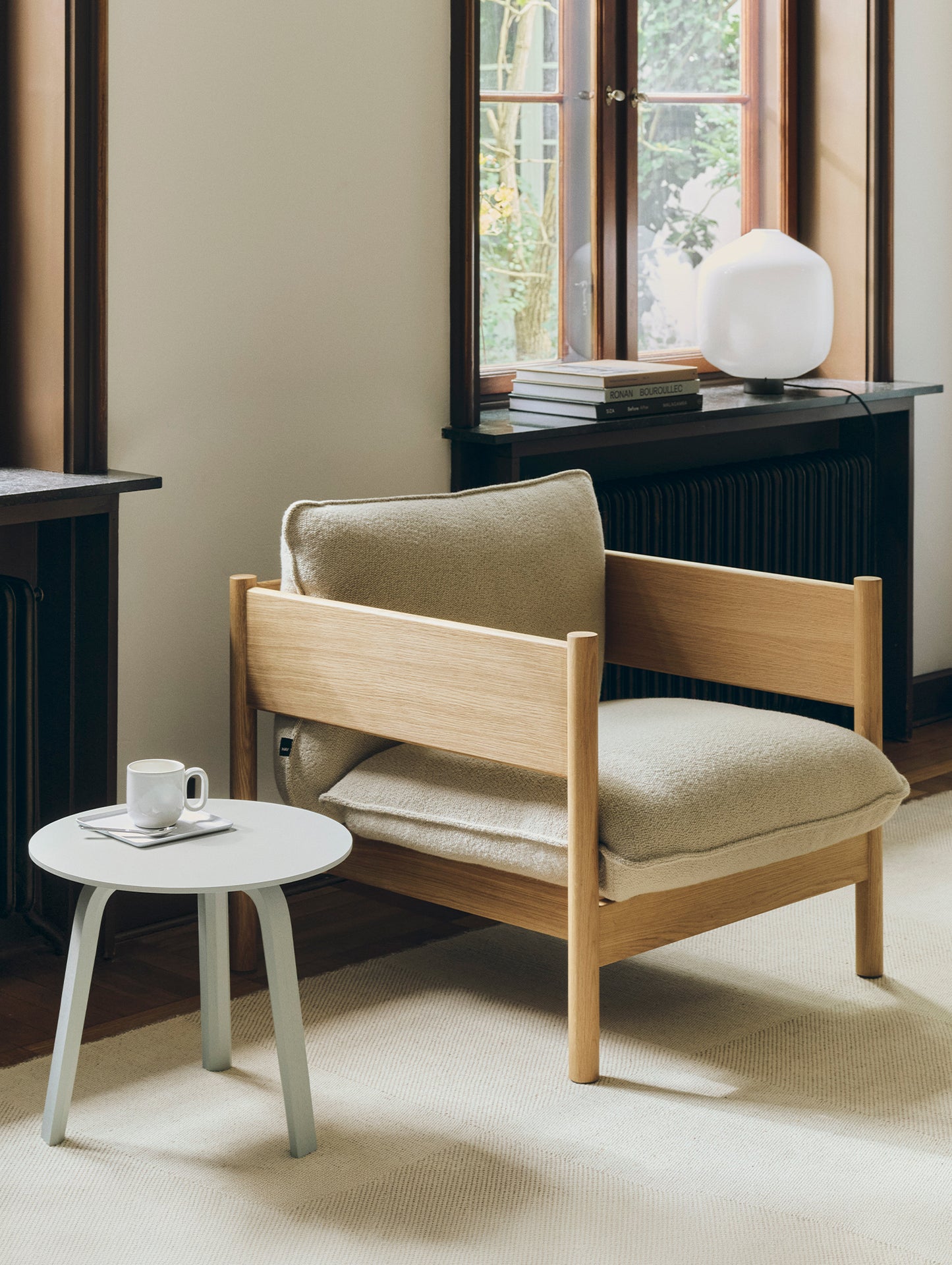 Arbour Club Armchair by HAY - Oak / Turf Sand