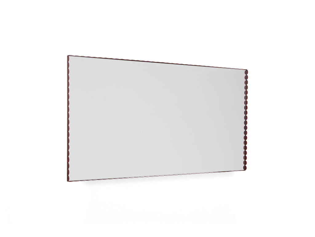 Arcs Mirror by HAY -  Rectangle Large (72.5 x 133.5 cm) / Burgundy