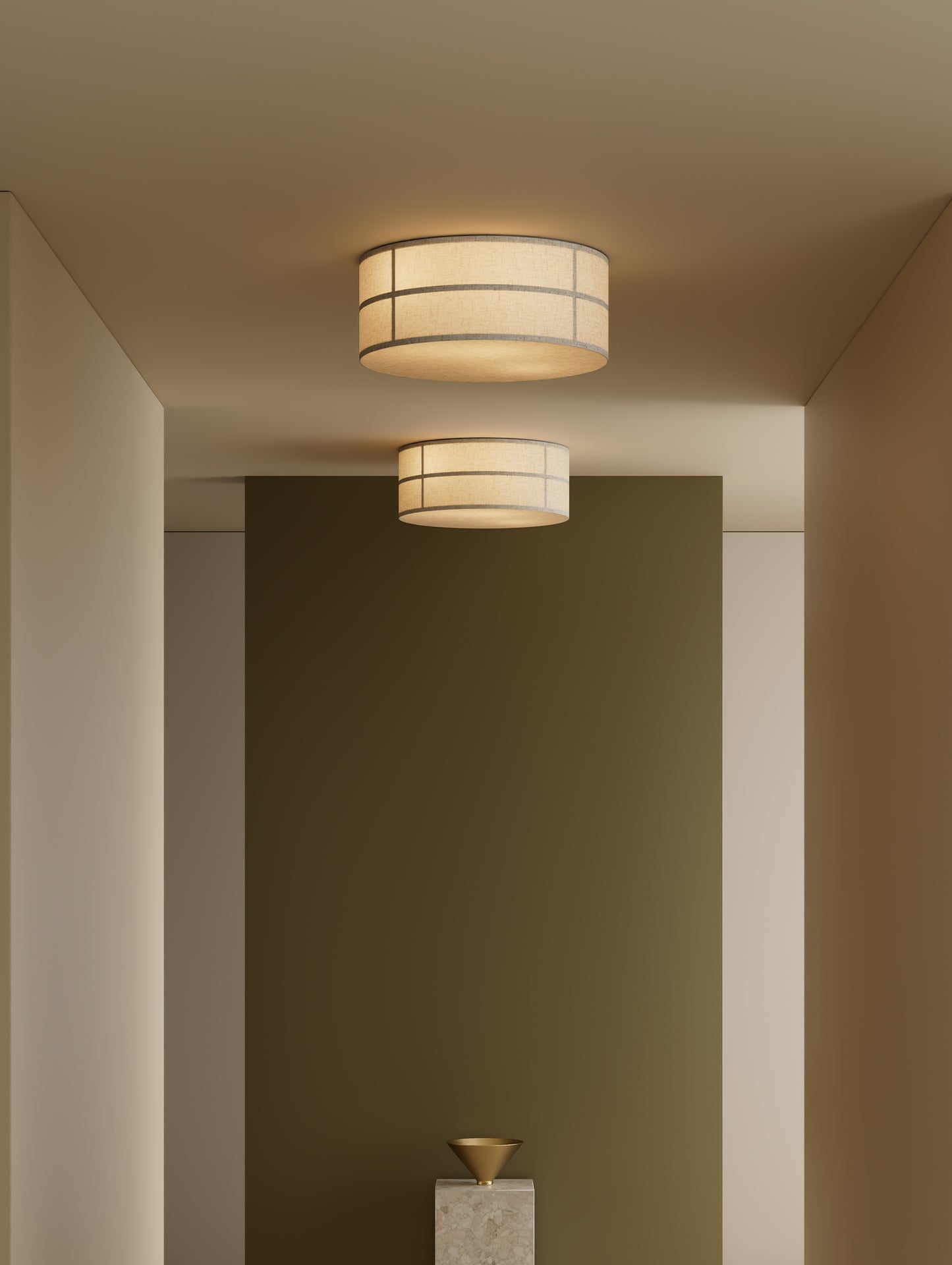 Hashira Ceiling Lamp by Audo Copenhagen - Raw Linen