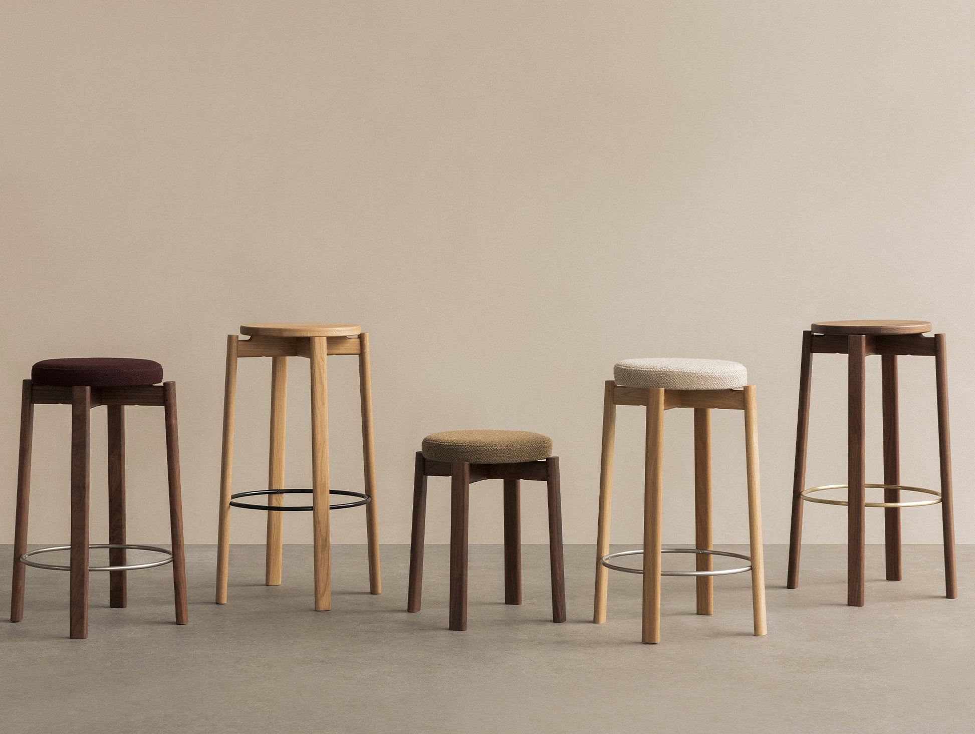 Passage Bar/Counter Stool Upholstered by Audo Copenhagen 